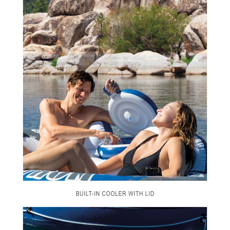 INTEX 58837EP River Run 2 Inflatable Floating Lounge: Comfortable Backrests