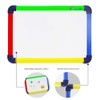 VIZ-PRO Children Board/Writing Whiteboard/Dry Erase Board, Colourful Plastic Frame -