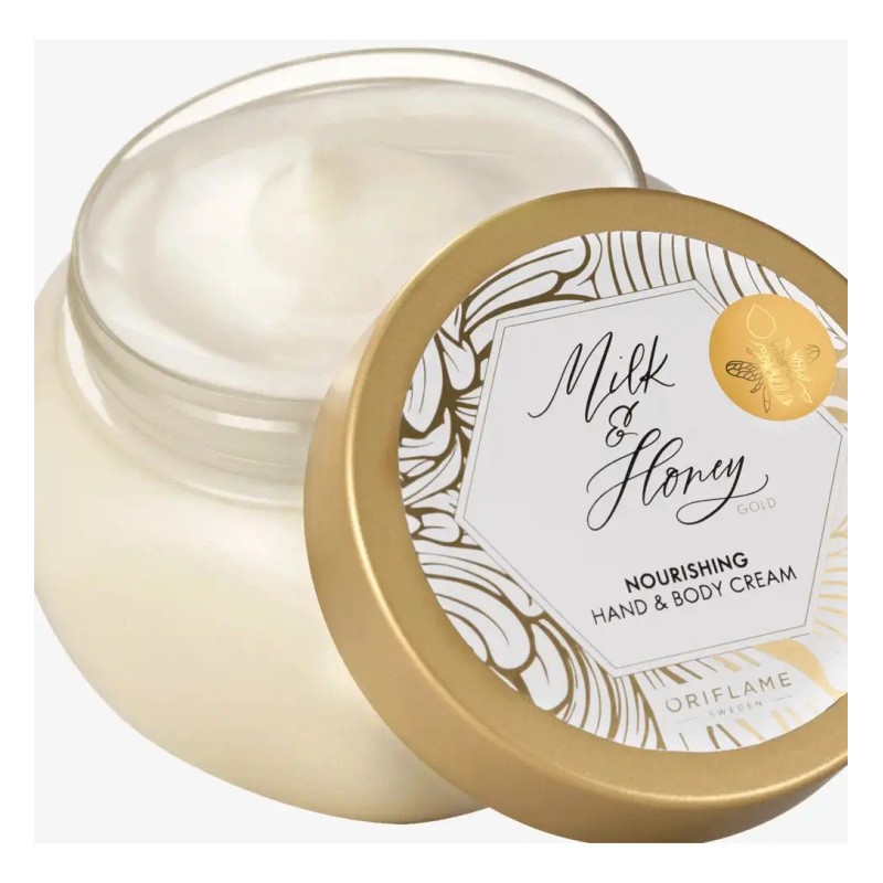 2 Cremas Nutritivas Manos&cuerpo Milk & Honey Gold Oriflame