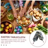 Alipis Easter Decorations for Table Bunny Themed Table Cover Party