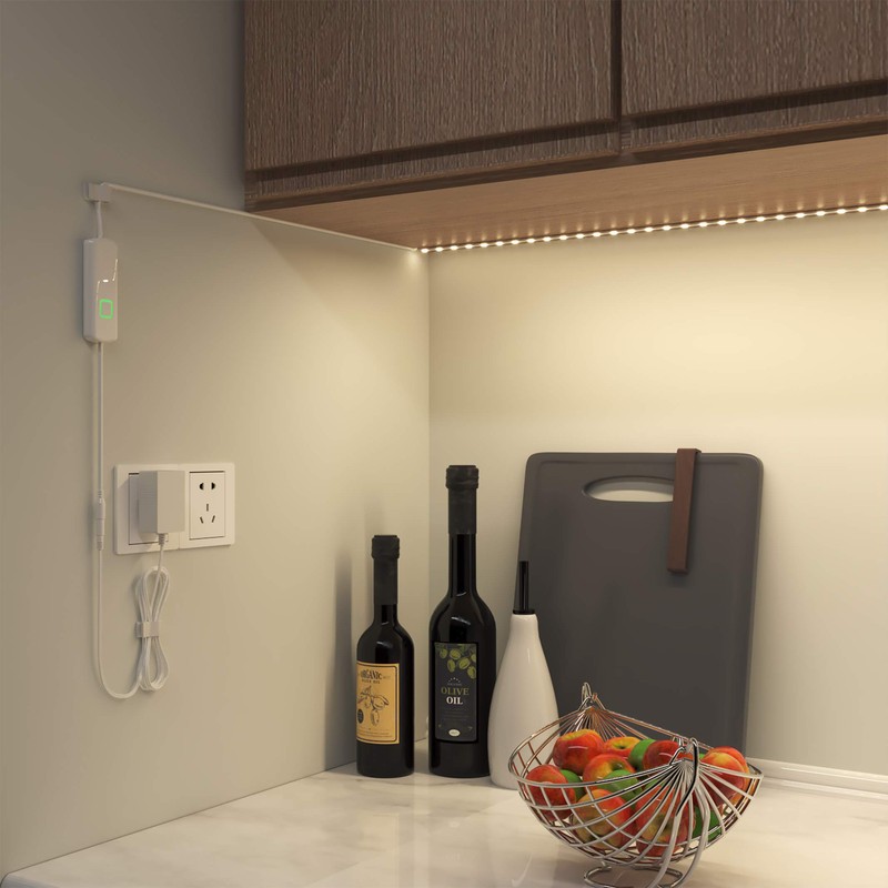 MYPLUS Under Cabinet Lighting Kit, 32.8 Ft Dimmable Led Strip