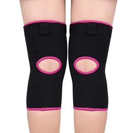 Bezioner Knee Pads Volleyball,Thick Sponge Anti-Slip,Dance Knee Pads for Women Yoga Basketball Football Youth Girls Black and Pink M