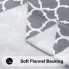 Smiry 100% Waterproof Vinyl Tablecloth, Wipeable Flannel Backing Table Cloth