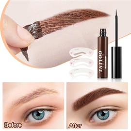 Eyebrow Gel Peel Off Tattoo, Tattoo Eyebrow Gel, Brow Tattoo Gel Tink, Waterproof Eyebrow Pen, Eyebrow 3D Eyebrow Styling Gel, Tattoo Eyebrow Pen, Tattoo Eyebrow Colour, Dark Brown