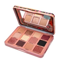 Republic Cosmetics Sombras para ojos Yuya Set de 12 tonos de larga duración y gran pigmentación, ideal para toda ocasión, Destino, 24g                