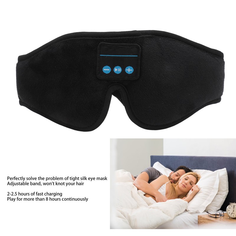 Bluetooth Sleep Mask 3D Memory Sponge Wireless Music Sleeping Headphone