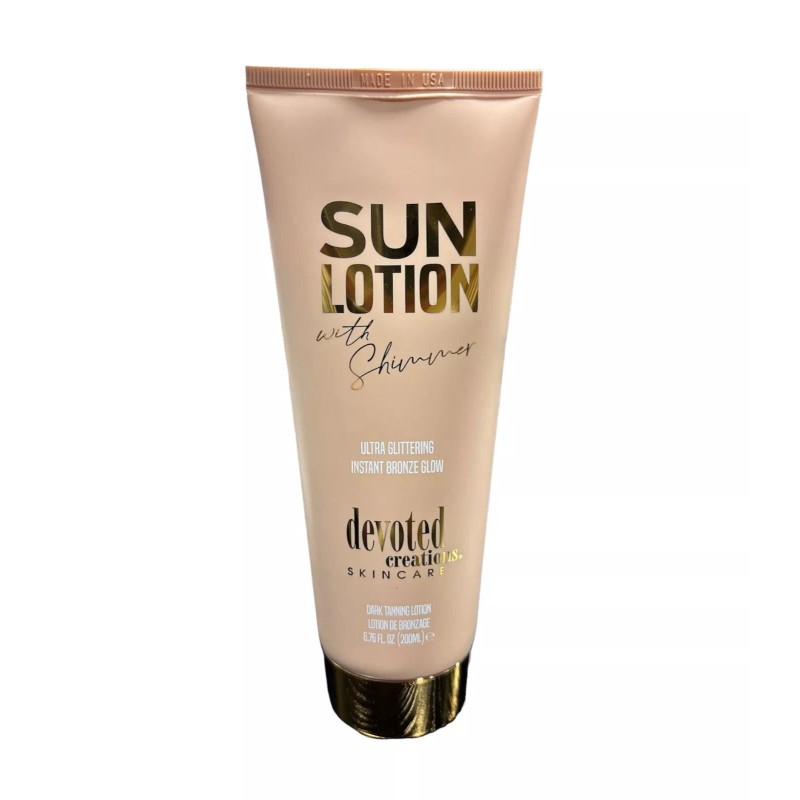 Devoted Creations - Sun Lotion with Shimmer Instant Bronze 6.76