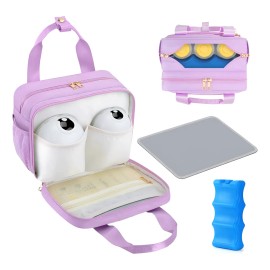 Hielera Para Leche Materna Bolsas Termicas Para Sacaleches Violeta