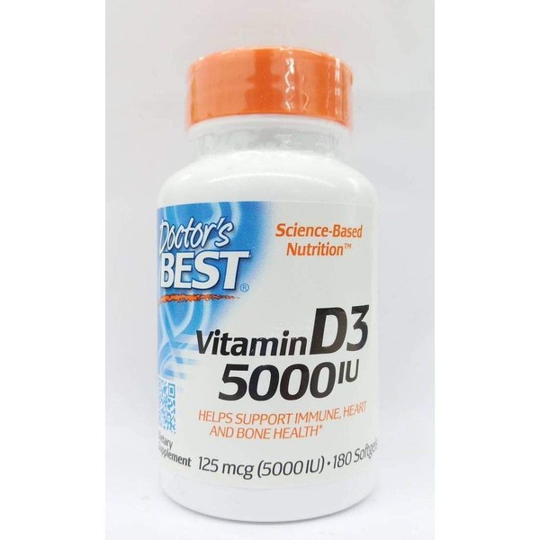 Doctor's Best Best Vitamin D3 5000IU 180 SG