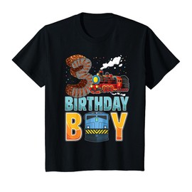 Kids Railroad 3rd Birthday Train Boys 3 Years Old B-Day T-Shirt