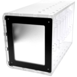 c4labs 8 Slot Cluster Cloudlet:For Raspberry Pi5, 4B and other single board computer - Mist/Black