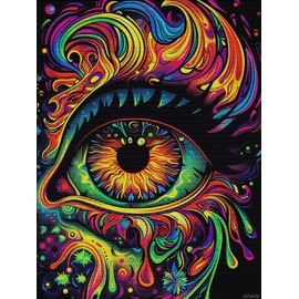 EATUKYIC Eye Diamond Painting Kits for Adults Eyes Diamond Art Kits for Adult Beginners Full Round Drill Diamond Art Painting Gem Art Kits for Home Wall Decor 12x16 inch