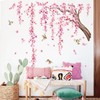 Tanlaby Cherry Blossom Tree Wall Stickers Pink Flowers Branch Wall