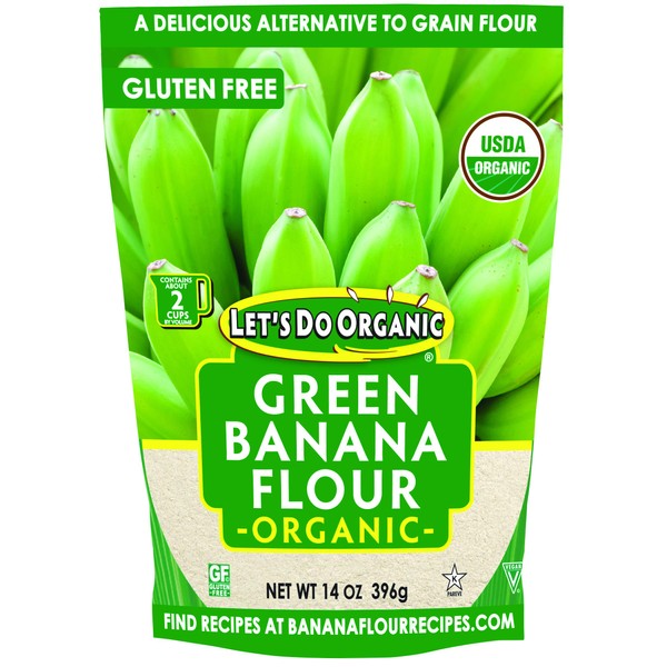 Let's Do Organic Green Banana Flour, 14 Ounce (BWA25059)