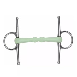 Happy Mouth Shaped Full Cheek Snaffle Horse Bit Stainless steel (5 Inchs)