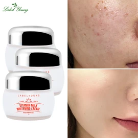 Label Young Tone Up + Spot/Freckle Relief Shocking Vitamin Milk Whitening Cream 2+1 / 라벨영 톤업+기미/주근깨 완화 쇼킹비타민우유미백크림 2+1