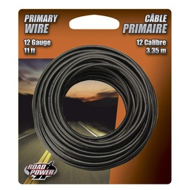 Road Power Automotive Copper Wire; 11'; Black, 55671333
