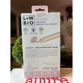 Luxe + Willow L+W Bio PHOENIX - Rose Quartz Vibrating Facial Roller.  BNIB. Free Shipping