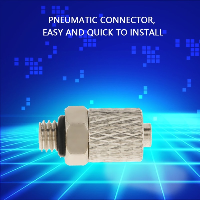 20Pcs M5 4mm Mini Pneumatic Push Air Fitting Straight Male