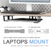 IFCASE Under Desk Laptop Mount with Adhesive & Screw in,
