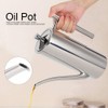 Natudeco Oil Pot Kitchen Oil Bottle Stainless Steel Dustproof Leak-proof
