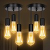 SERBASIC Ceiling Lights Fittings 3 Way Ceiling Light with E27