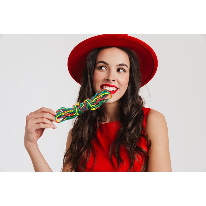 Fruidles Rainbow Licorice Laces, Rope String Licorice Candy Gummies, Soft,
