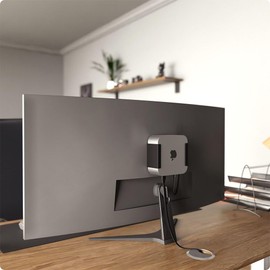 Oeveo Mac Mini M4 Mount – Aluminum Mounting Bracket for 2024 Apple Mac Mini M4 – Mount to Wall, Under Desk Mount, & VESA Mount Compatible for Mac Mini – Black or Silver