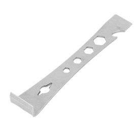 ViaGasaFamido Pry Bar Multi Tool Scraper Stainless Steel 1/4 5/16 3/8 1/2inch Multifunctional Pulling Prying Scraping for Automotive Car Repairing Disassembly Modification