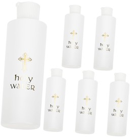 iplusmile 6pcs Refillable Holy Water Bottles Bottles for Wedding and Shower Decorations and Washable with Elegant Design