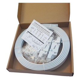 Flexible Curtain Track 5m Ceiling Mount Room Divider Long Curved Bay and Straight Window RV Curtain Track Easy To Install Combine or Cut Down to Match Multipurpose (5m)