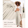 Xaatren 2 Pack Women's Linen Pants Summer Wide Leg Drawstring