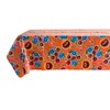 Mantel de hule con diseño de flores dulces – naranja
