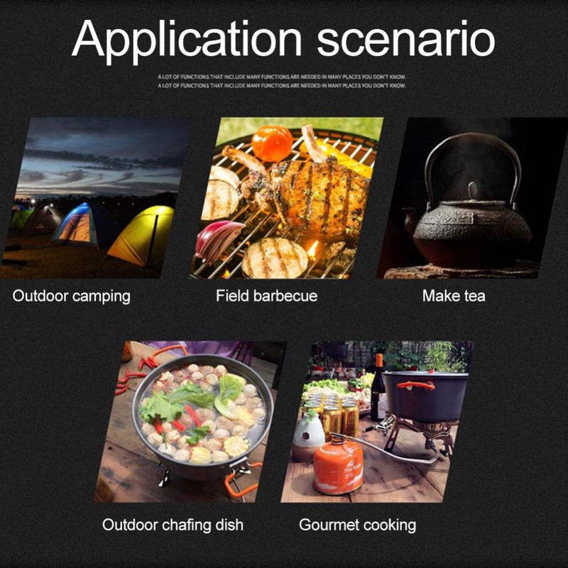 3500W Outdoor Camping Gas Stove Portable Split Butane Foldable Electronic