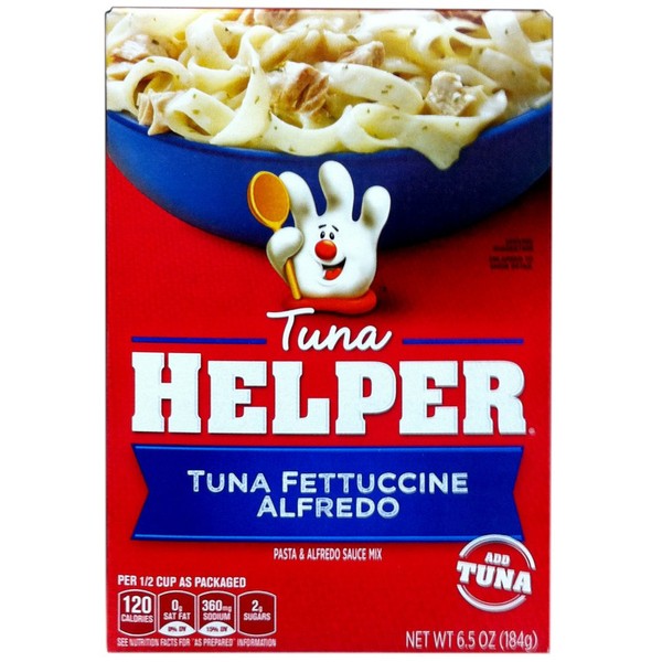 Betty Crocker TUNA FETTUCCINE ALFREDO Tuna Helper 6.5oz (4 Pack)