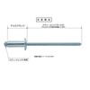 Ono Striped Blind Rivets 4.8 mm Aluminum/Steel Open Type (Round Head)