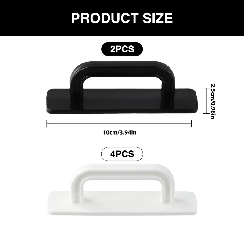OQXEJPHFN 6 Pcs Adhesive Handles for Cabinets Peel and Stick,