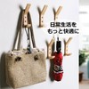 Asdays Wall Hanging Hooks, Plasterboard Wooden L-Shaped Hooks, Walnut, Plasterboard