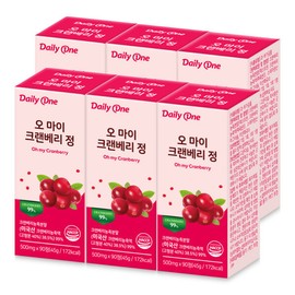 (Daily One) Oh My Cranberry Tablets Urinary Tract Health Women’s Nutrition 500mg / (데일리원) 오 마이 크랜베리 정 요로건강 여성 영양제 500mg X 90정 6통