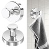 ELIUNG Shower Suction Hooks, 2 Pack Removable Bathroom Suction Hooks,