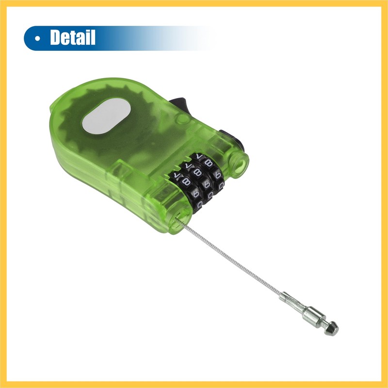 BULLSPANN Bicycle Lock Bicycle Key Wire Lock Keyless Number Lock