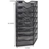 EASEPRES 8 Pockets Mesh Wall File Holder Organizer Office Hanging