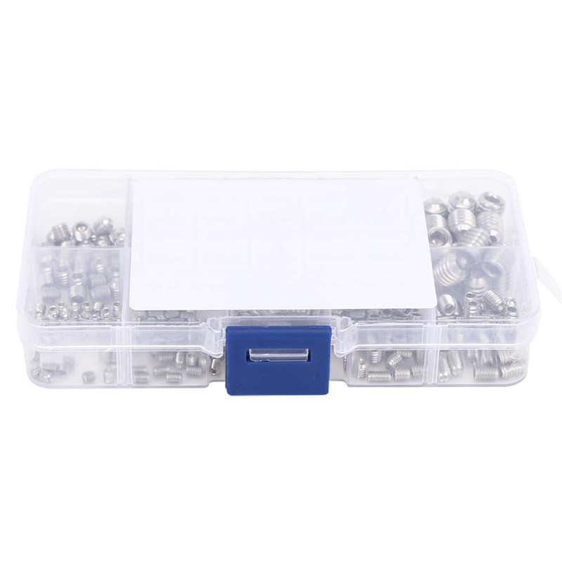 Hex Bolt, Pack of 300 Hexagon Socket Screws Assortment 304
