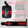 Weightlifting Wrist Wraps - Professional Grade with Thumb Loops -