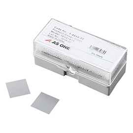 As One 10101818 Cover Glass, Borosilicate Glass, 0.7 x 0.7 inches (18 x 18 mm), 200 Sheets, 200 Sheets, 200 Sheets