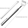 Silver Back Scratcher for Men Women,Extendable Stainless Steel Telescoping Backscratchers