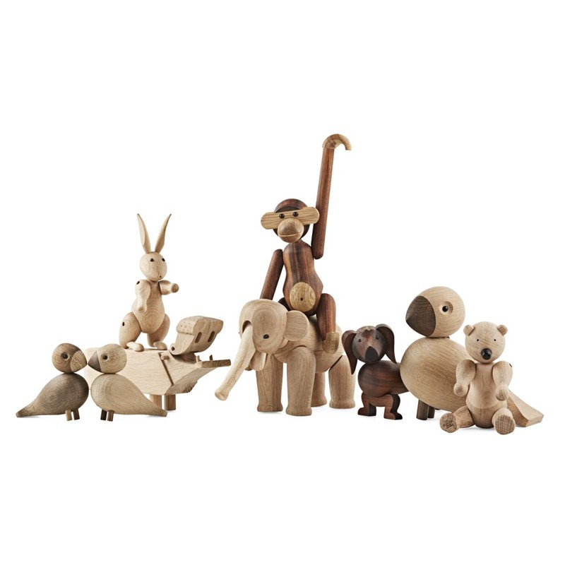 Kay Bojesen Wooden Figurine, Wood, brown, 6.4 x 3 cm
