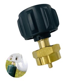 Propane Refill Adapter for 1 lb. Tanks, Propane Adapter Fill 1lb from 20lb, LP Gas Cylinder Tank Coupler for QCC1 / Type1 Propane Tank and 1 lb Throwaway Disposable Cylinder Propane Bottle Connector.