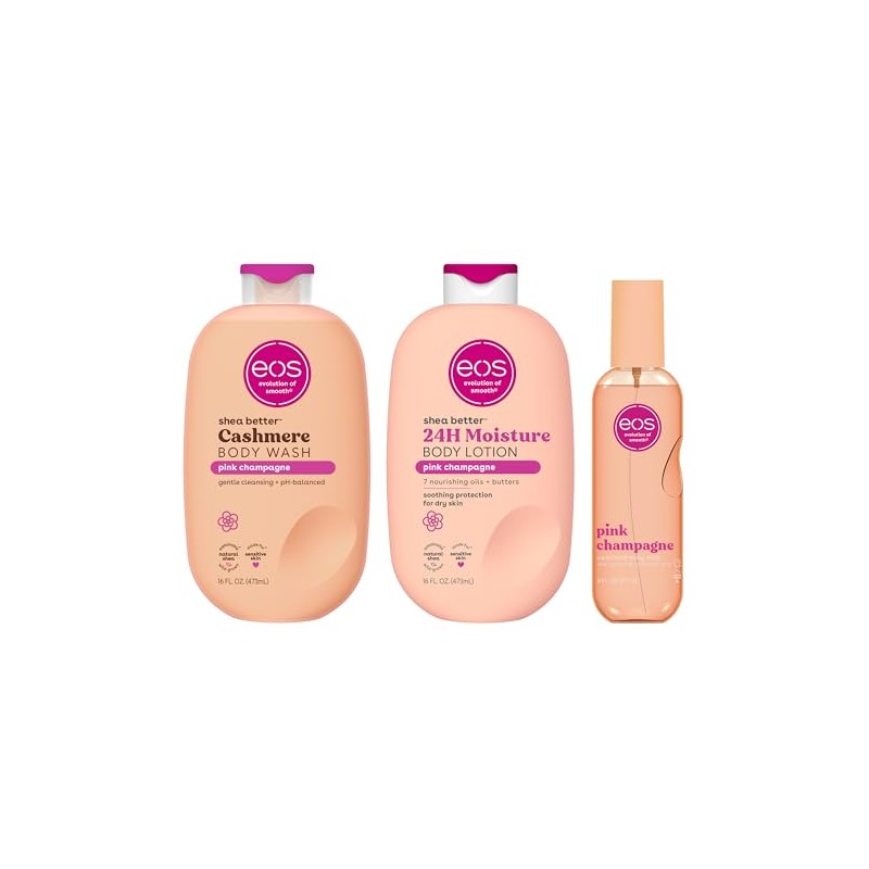 eos Essentials Bundle - Gel de baño, niebla corporal, loción