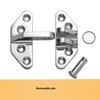 DIALESHU Heavy Duty Long Reach Hinge, Marine Boat Hatch Hinges